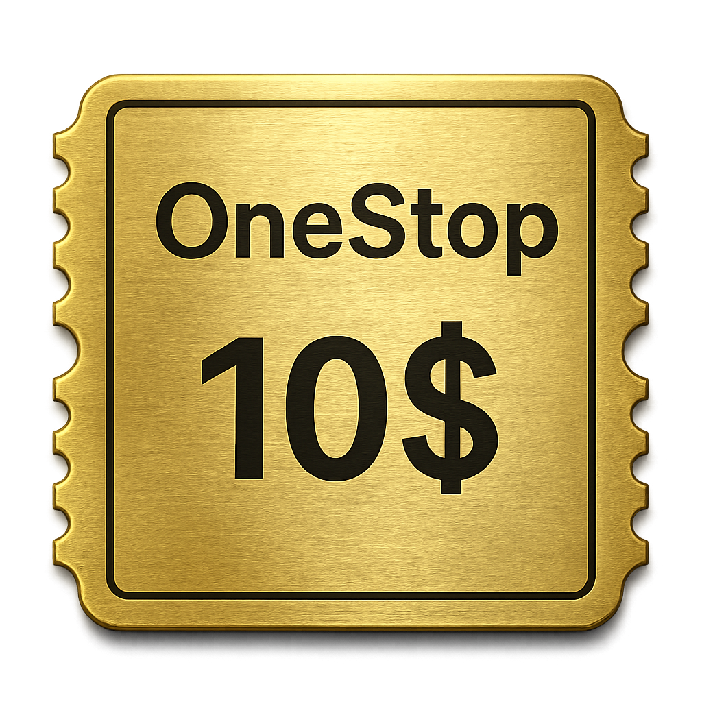 10$ ticket
